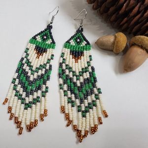 Seed bead earrings